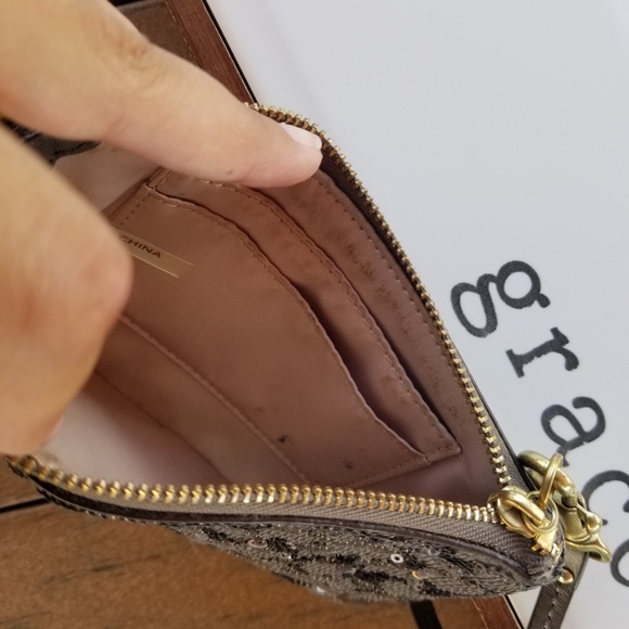 Sequin Coach wristlet - Picture 3 of 3